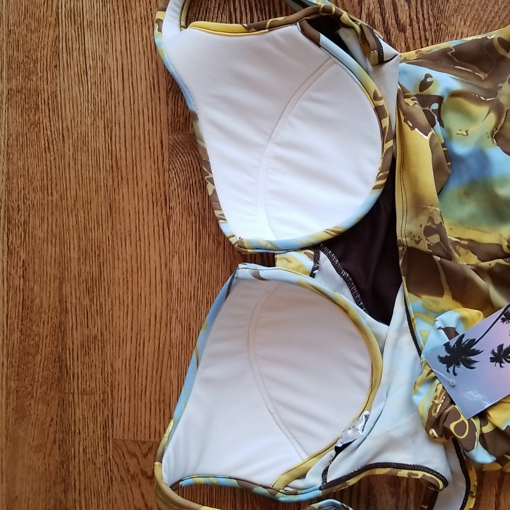 (14) NWT Eliana by DKR & Co. Vintage One Piece Swimsuit 🥰 Matching Scrunchie - Picture 3 of 9